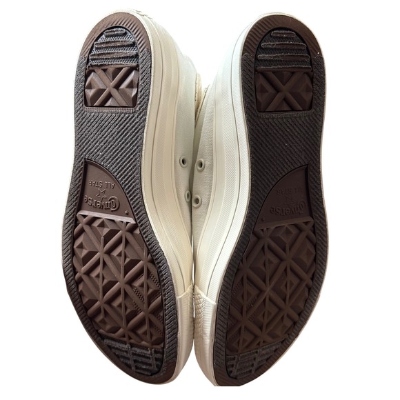 Converse Chuck Taylor All‎ Star Hi Jacquard Camo W 9.5 Egret/Slate Lilac Rare - Picture 5 of 6